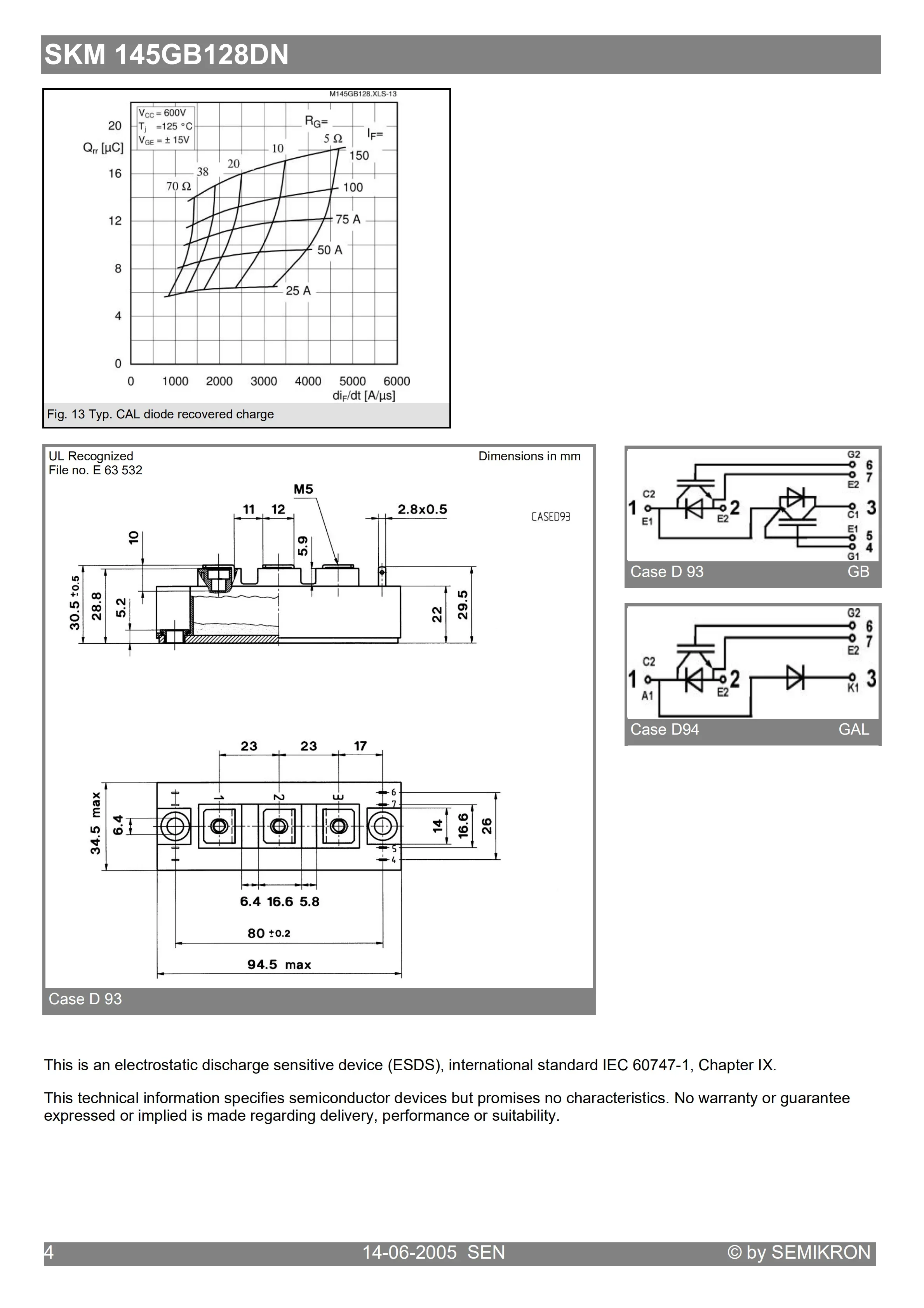 SKM145GB128DNR MODULO ORIGINALE SPEDIZIONE GRATUITA