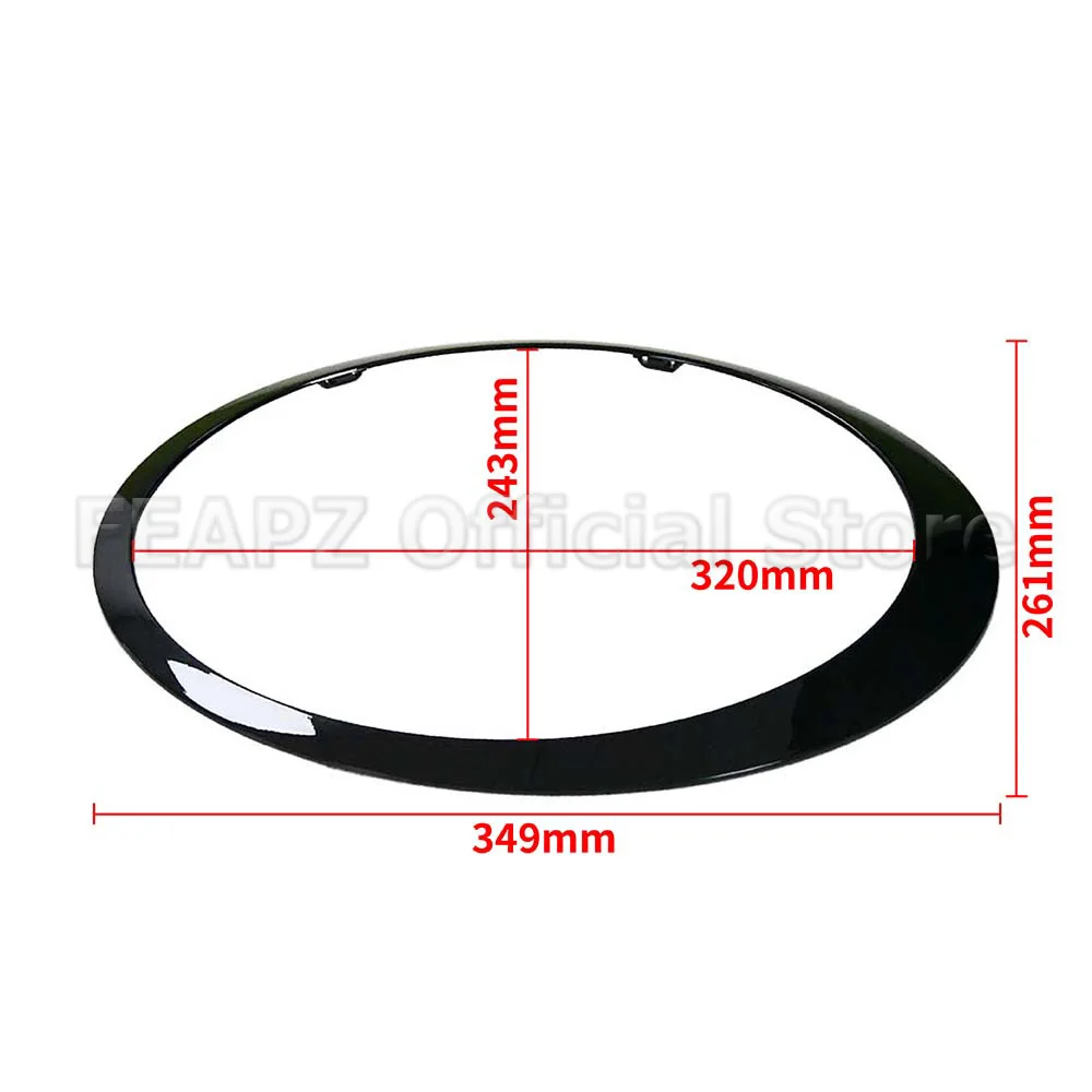 2Pcs For BMW Mini R55 R56 R57 R58 R59 Cooper S Clubman 51137149905 51137149906 Car Headlight Ring Bezel Trim Surround Cover