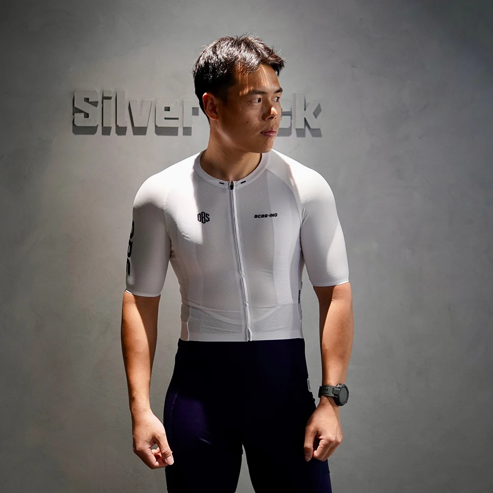 BCBE-ING DBS Classic Herren Damen Radtrikot Leichtgewicht Rennpassform Atmungsaktives Kurzarm-Fahrradshirt Kleine Größe mit YKK-Reißverschluss – Detail 2