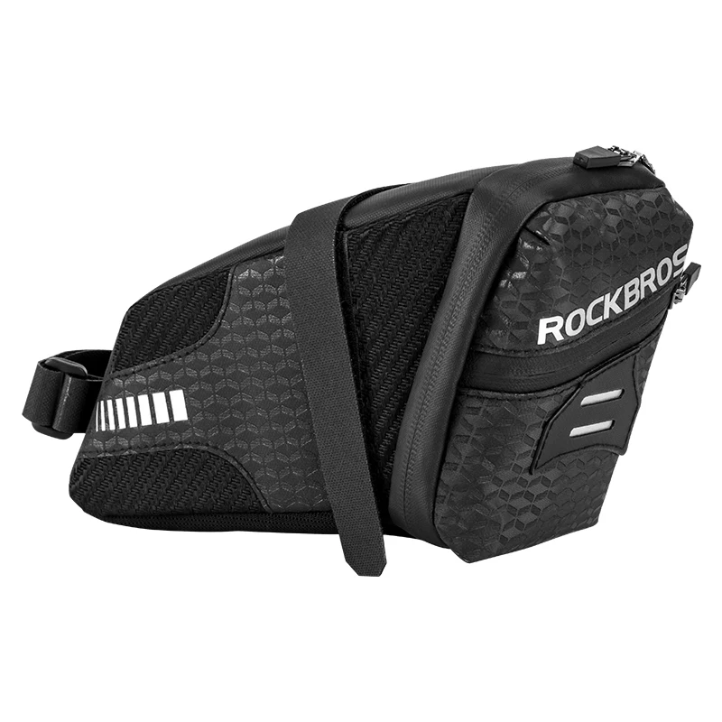 ROCKBROS Bicycle Saddle Bag 3D Shell Rainproof Reflective Shockproof Cycling Bike Tube Rear Tail Seatpost Bag Bike Accessories