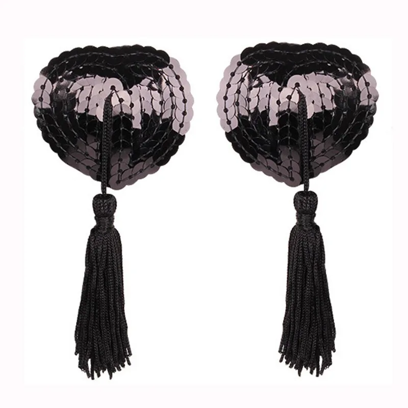 

Ночное веселое нижнее белье, аксессуары, наклейки на грудь в форме сердца, силиконовый бюстгальтер с кисточками в форме сердца, сексуальные накладки на соски, оптовая продажа