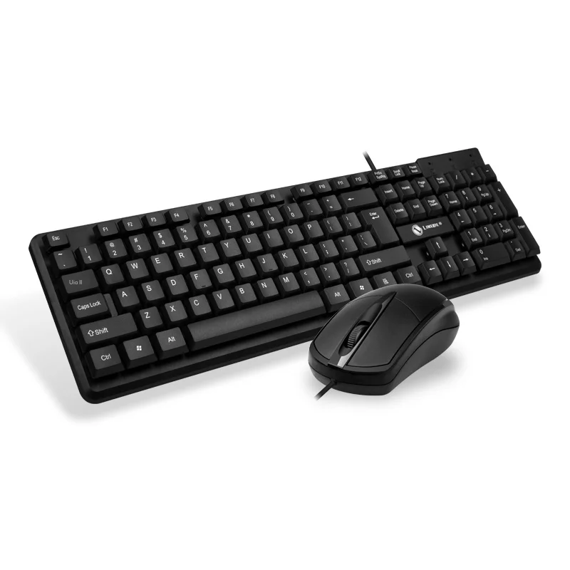 

Durable Office Business Keyboard Mouse Set Floating Keycap Comfortable Touch 104 Keys Keyboard Mouse Combos for Home Game