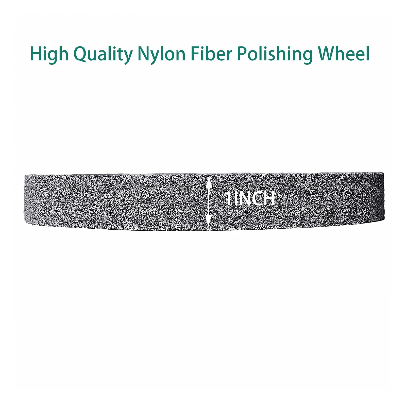 200mm x 25mm 240 ruote per molatura e lucidatura in fibra di Nylon a grana ruote per spazzolatura in acciaio inossidabile per legno metallico in acciaio inossidabile
