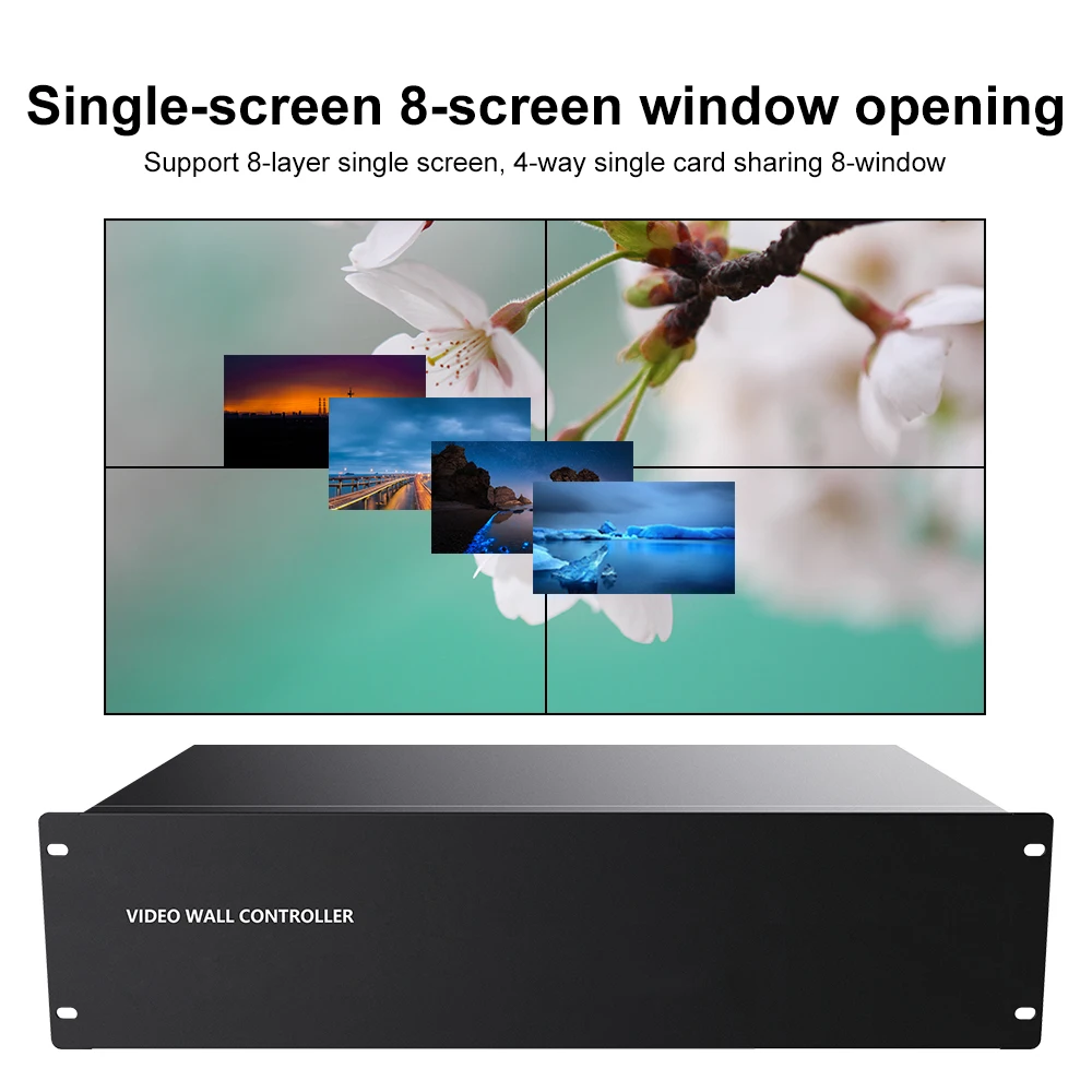 TV Video Wall Processor HD Controller 16x20 HDCP 1080P60Hz 16 Input 20 Out HDMI Matrix Switcher Splicer Window WEB/RS232 Control