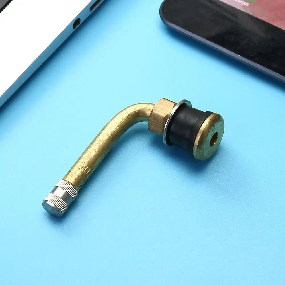 

Tire Valve Stem 90 Degrees Angle Brass Tire Valve Extenders Tubeless Wheel Valve Stem for Car Motorcycle Bike Scooter