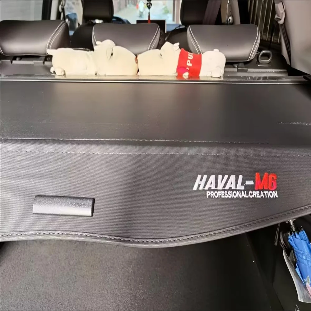 Car Trunk Curtain For Haval M6 M6 Plus 2021 2022 2023 Trunk Cargo Rear Curtain Retractable Space Anti-peeping Car Accessories