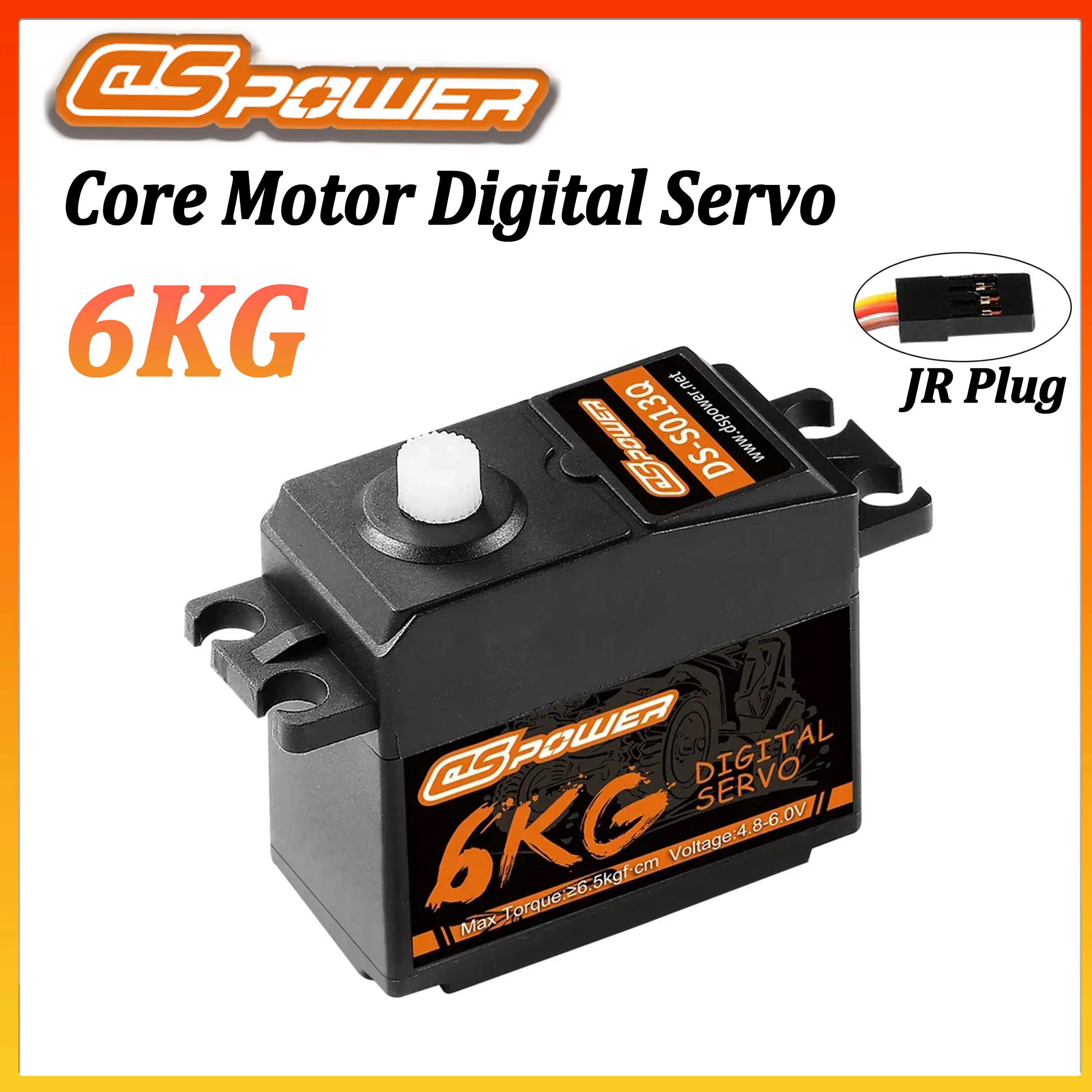 

Цифровой сервомотор DSPOWER 6 кг для радиоуправляемых моделей 1/10, 1/12: автомобилей, грузовиков, краулеров, лодок, роботов, самолетов (SCX10, Wltoys 124018, 124019)