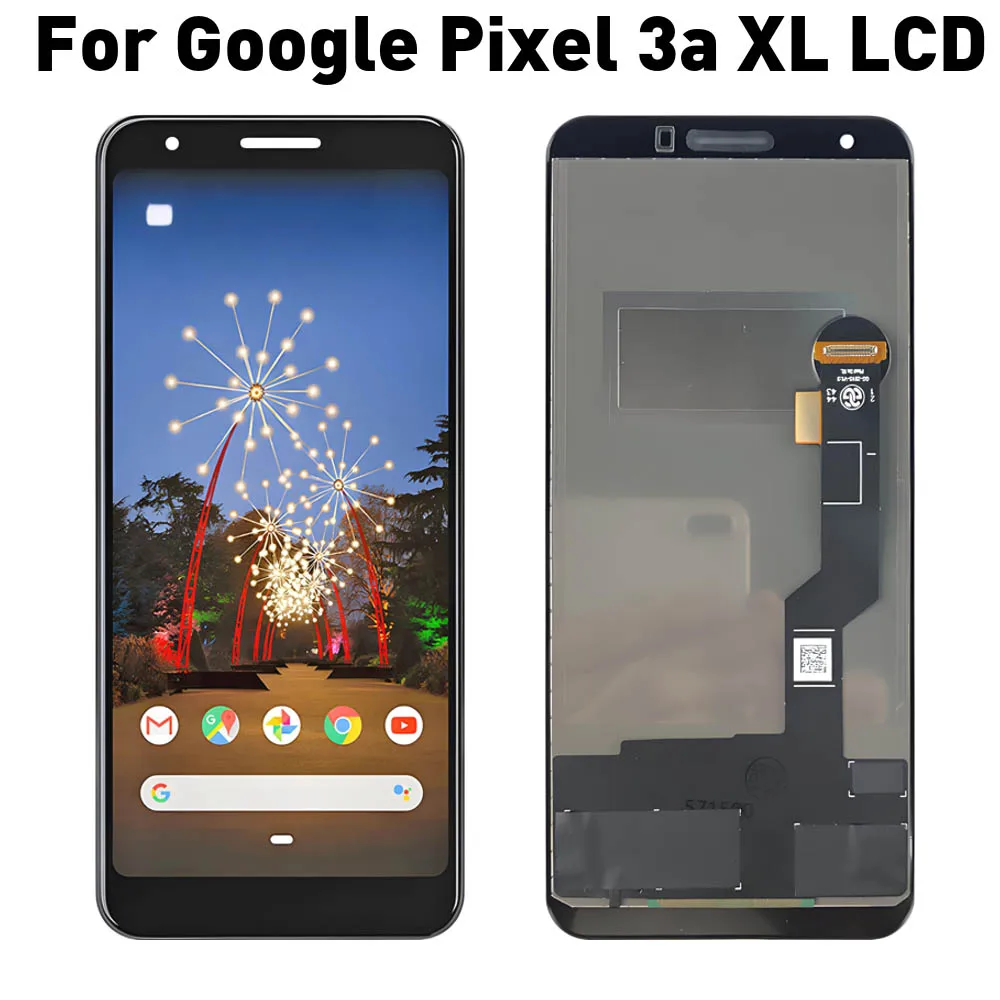 Pantalla LCD TFT para Google Pixel 3a XL, conjunto de digitalizador de pantalla táctil para Google G020C G020G G020F, piezas de repuesto LCD
