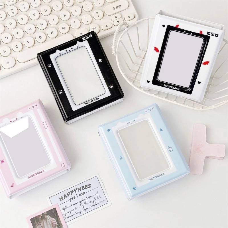 Album Photocard Lovely Color Theme Kitten Design per supporto da 3-3,5 pollici .y5ga