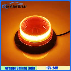 Orange 24 LED Car Emergency Strobe Sailing Lights Rooftop Flashing Warning Beacon Light Mini Safety Signal Lamp 12V/24V custom