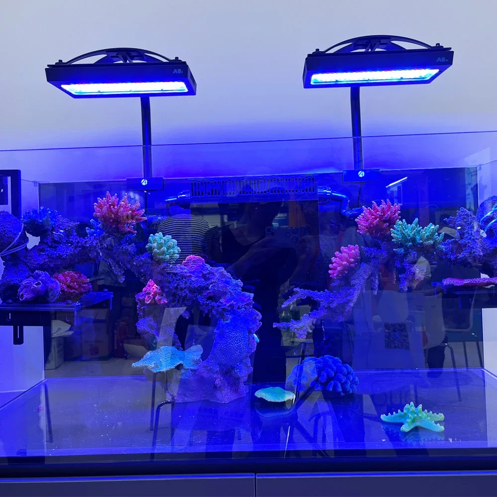 Hot Sale A8 Aquarium Light 215W Reef Light Emitting Diode Light with Wireless Application Control