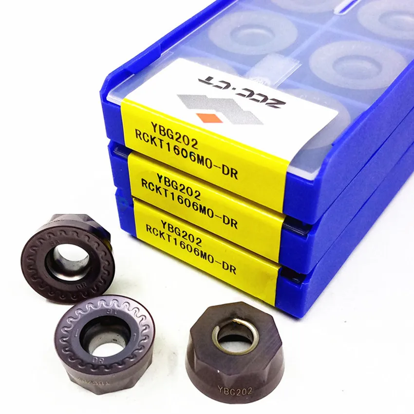 

RCKT1606MO-DR YBG202/RCKT1606MO-DR YBG205/RCKT1606MO-DR YBM351 RCKT1606 RCKT1606MO R8 ZCC.CT CNC carbide inserts 10pcs/box