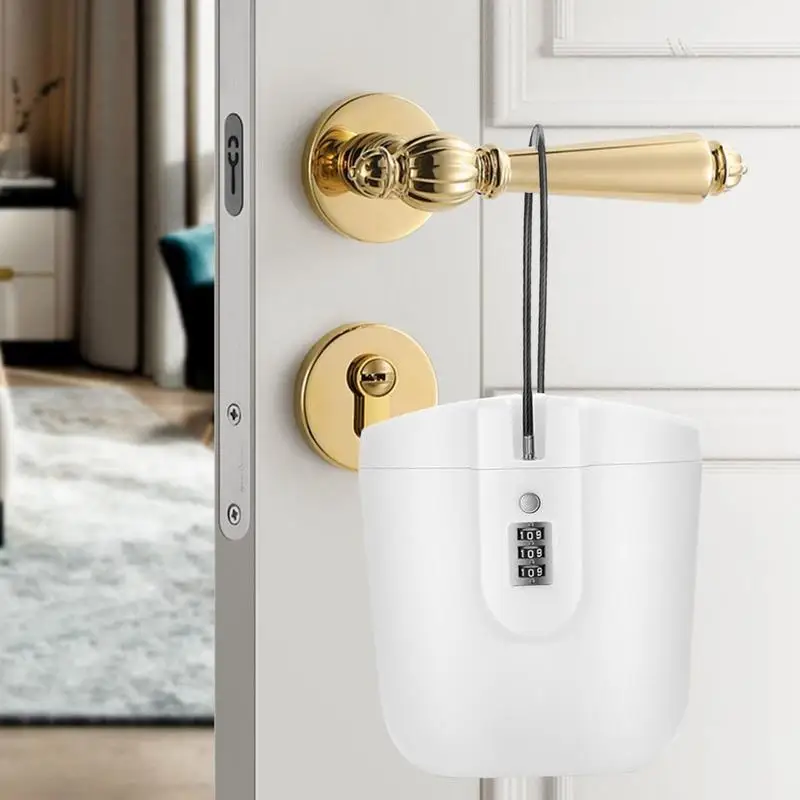 

Beach Lock Box Waterproof Portable Key Lock Box Safe With Removable Cable Handle Security Case 2L Large Capacity ﻿