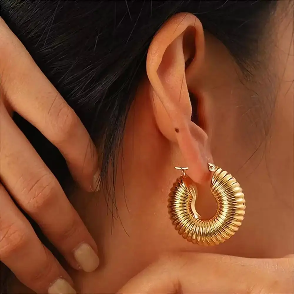 Geometric Statement Earrings Image 4