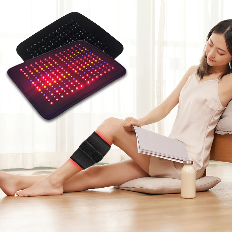 Suyzeko OEM 405nm 660nm 810nm 589nm Red Light Therapy Wrap Clinic Pain Relief LED Light Therapy Belt Pads