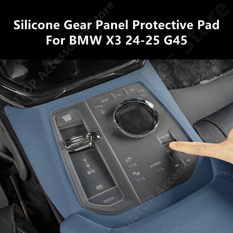 

For BMW X3 24-25 G45 Silicone Gear Panel Protective Pad,Car Interior Decoration Modification Protection Accessories Refit