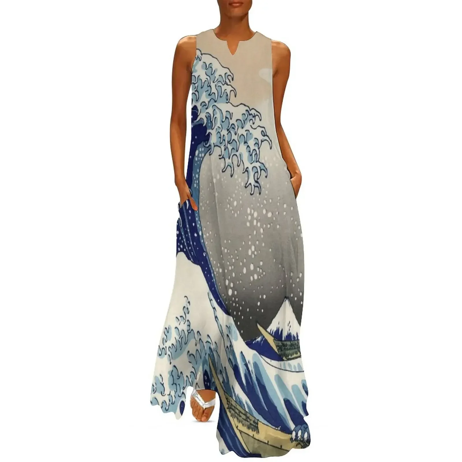 

Great Wave Long Dress Woman clothes summer woman dress 2025 Woman fashion women's evening dress 2025