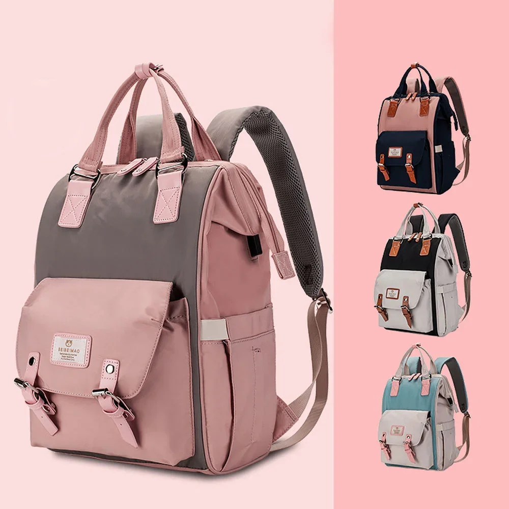 

Mummy Nappy Backpack Stroller Large Capacity Bag Mom Baby Multifunction Outdoor Travel Diaper Bag Maternity Baby Care Bag