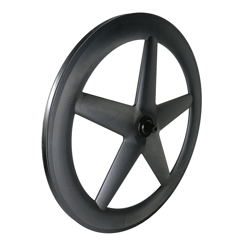 

700C 12K/3k Full Carbon Five Spoke/5 Spoke Carbon Wheel,67mm Clincher/tubular for Road/Track/Triathlon/Time Trial Bike 5 Spoke