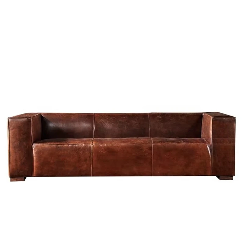 Sofa High Elastic Foam Love Seat Sofa Lounge Executive Leather Book Sofa Living Room