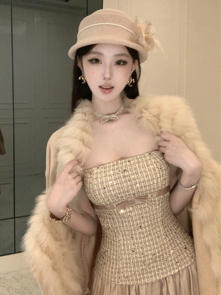 새로운 여성 시크 섹시 체스트 랩 슬림 맥시 롱 드레스 우아한 여성 정장 칵테일 파티 드레스 빈티지 패션 의류