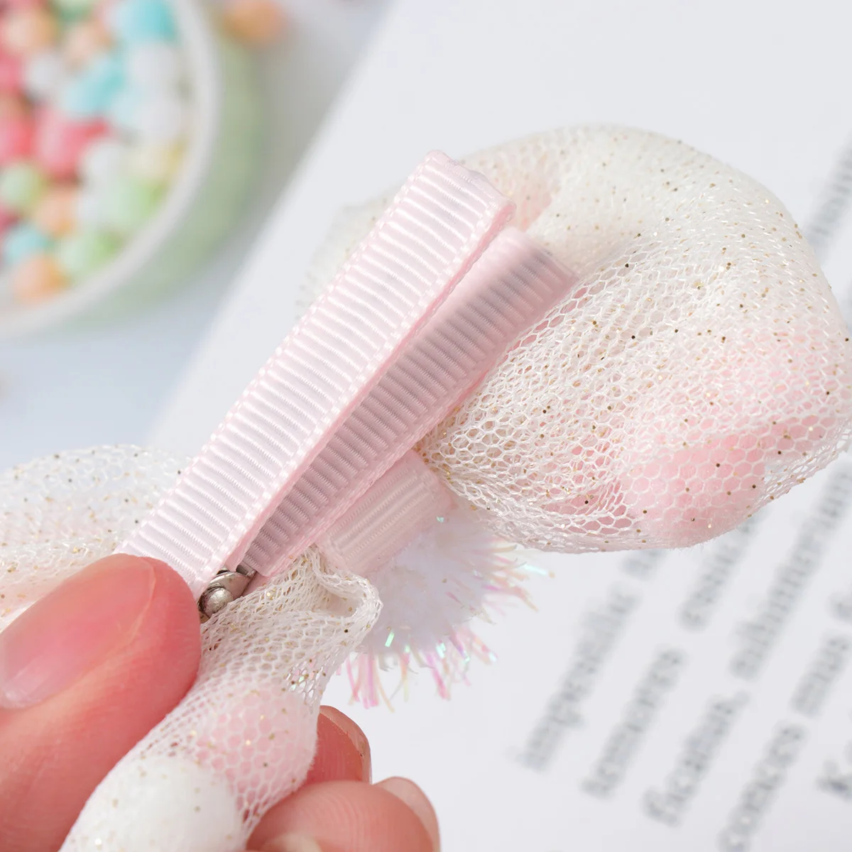 

2 Pcs Duckbill Bow Hairpin Girl Child Accessories for Girls Bows Barrettes Baby