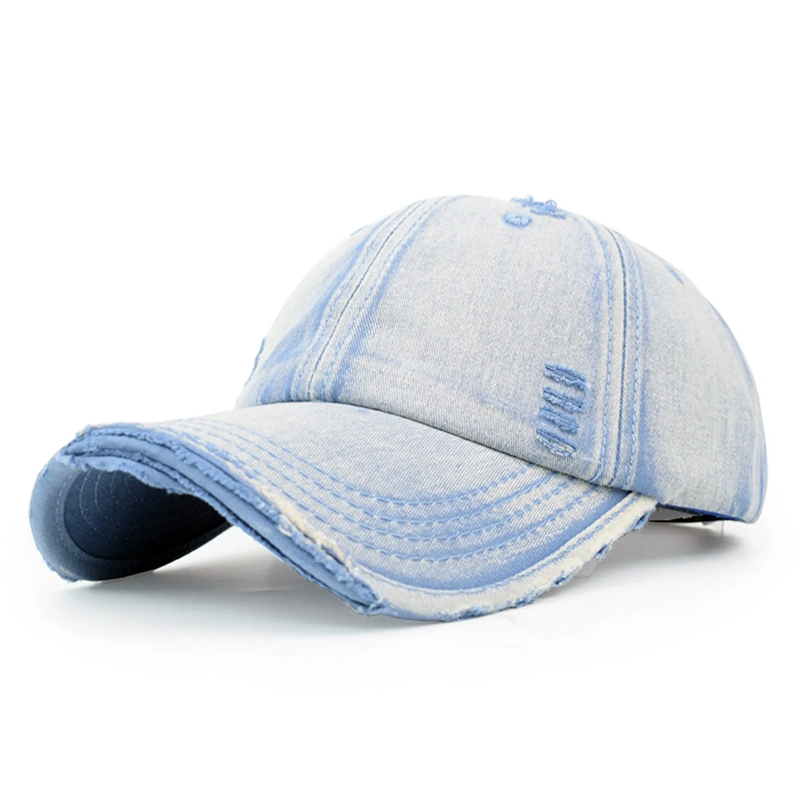 Casquette de baseball Star pour hommes et femmes, chapeau à double bec, pare-soleil en denim, protection solaire extérieure, mode pour dames