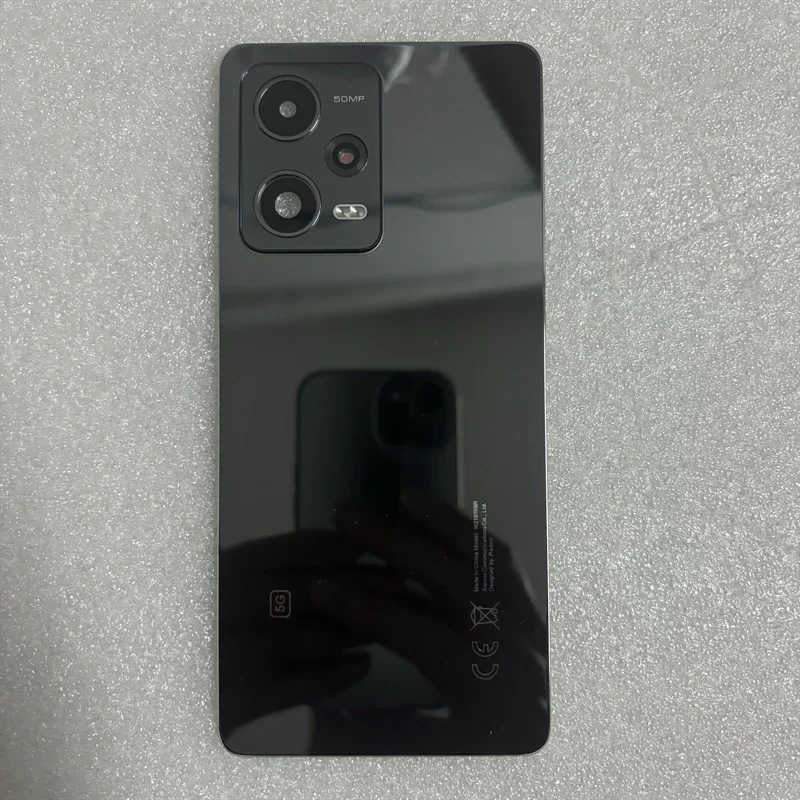 غطاء خلفي زجاجي لهاتف Redmi Note 12 Pro 5G 22101316 C 22101316 I غطاء لوحة الإسكان الخلفي مع عدسة