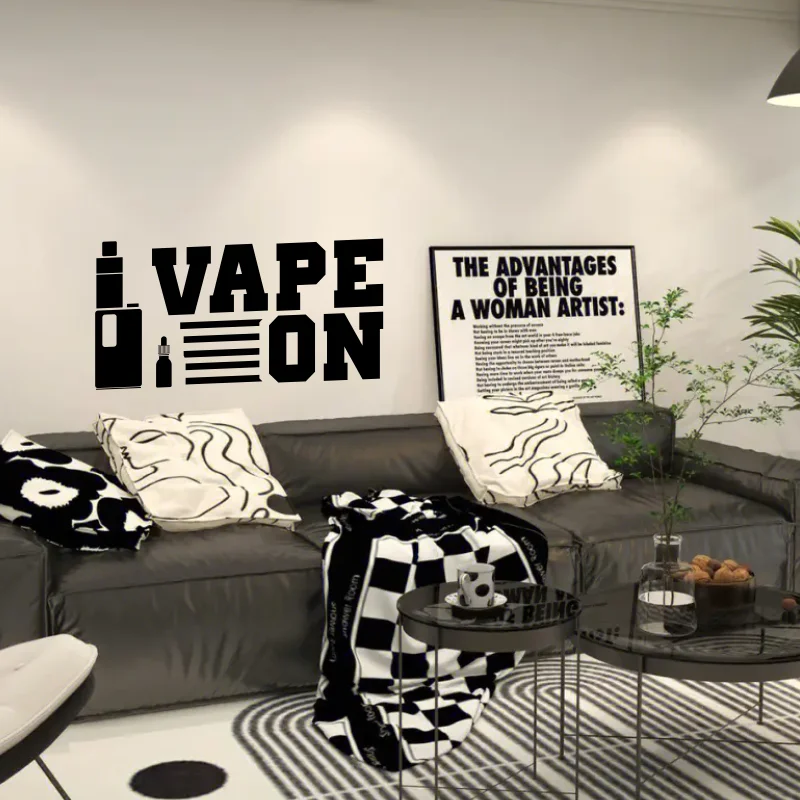 1 pc vape use for home or rooms wallsticker vinyl wallpaper for bedroom living room Decal Removable Vinyl Mural Poster #350