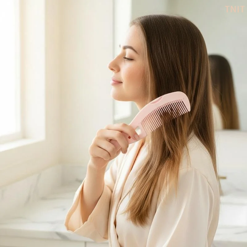 [J] Dandruff Removal Scalp Hair Combs Hair Dressing Comb Anti-Dandruff And Sebum-clearing Hollow Comb Rinse-Free Comb