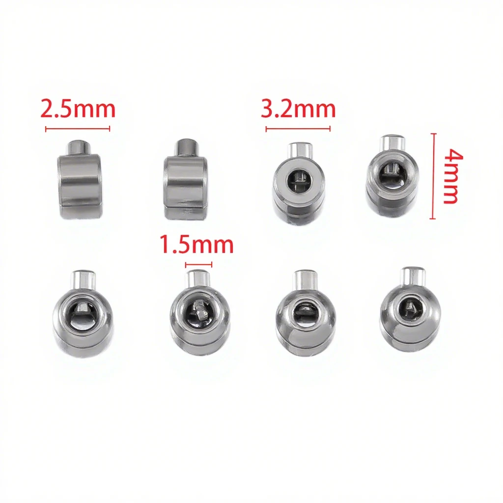 5 Stück vergoldete Edelstahl-Positionierungsverschlüsse, Stopperperlen, Crimp-Endperlen, Draht-Rondelle-Perlen für DIY-Armband-Schmuckherstellung – Detail 1