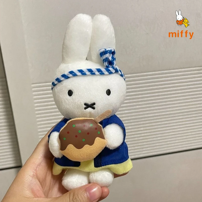 

Cute Miffy Plush Doll Creative Takoyaki Cartoon Fluffy Stuffed Toy Backpack Dopamine Cuddly Anime Accessories Girls Perfect Gift