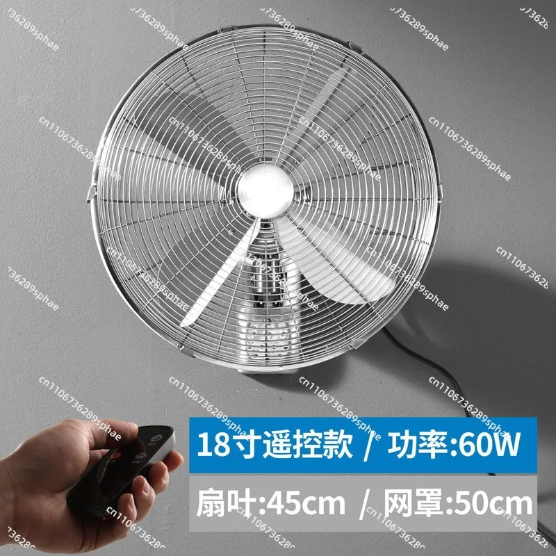 Vintage Metal Wall-Mounted Oscillating Fan 100° Adjustable 3 Speeds High Velocity Antique Copper Home Commercial Restaurant