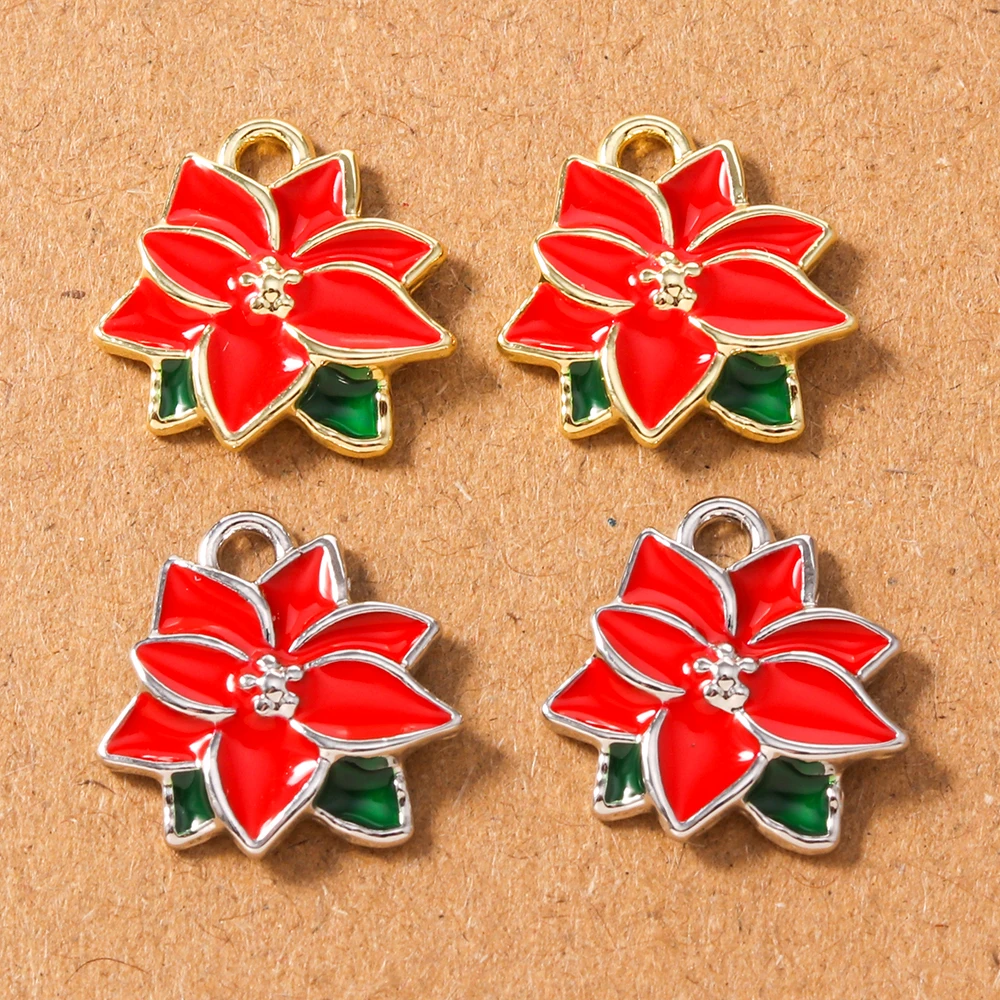 

5 шт., красивые эмалированные подвески в виде цветов, подвески для ожерелья, серег, серьг, аксессуары для самостоятельного изготовления ювелирных изделий, принадлежности