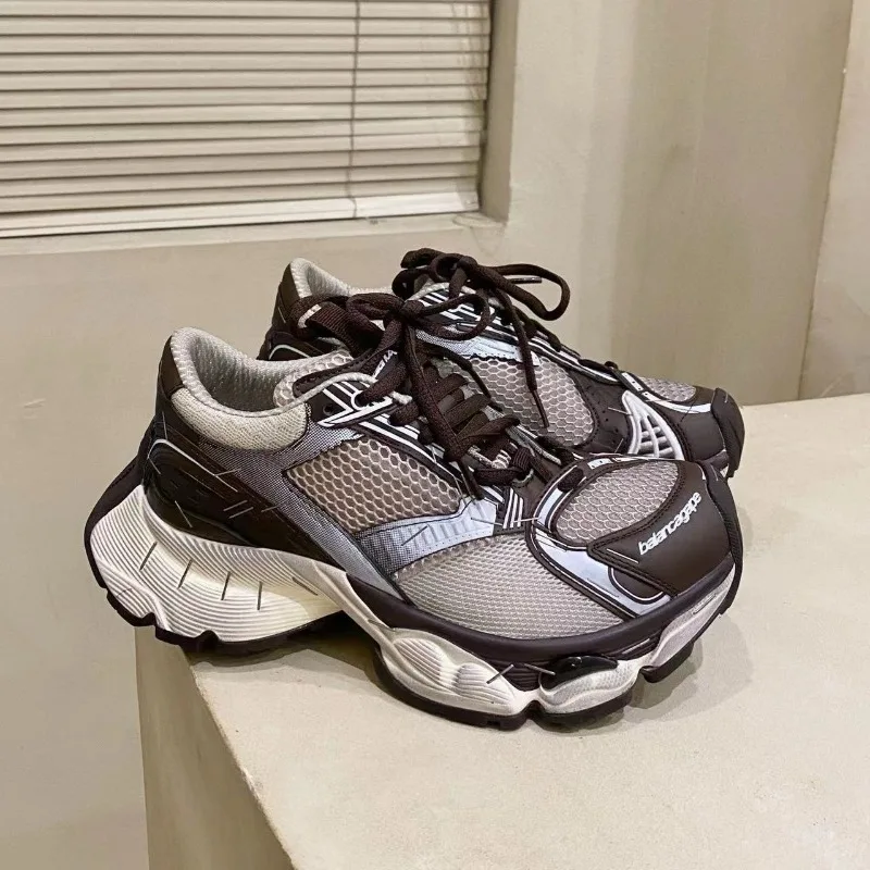 

High Quality Couple Platform Sneakers Mesh Breathable Casual Men's Shoes Fashion Luxury Designer Womens Shoes Zapatillas Deporte