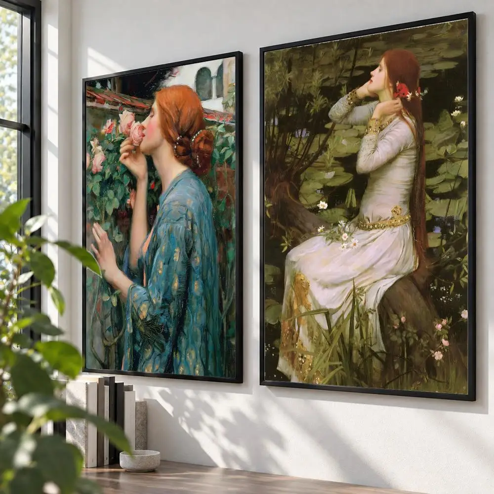 art John William Waterhouse Poster HD Poster Self Adhesive Waterproof Wall Art Print Bedroom Living Room Modern Decor Gift