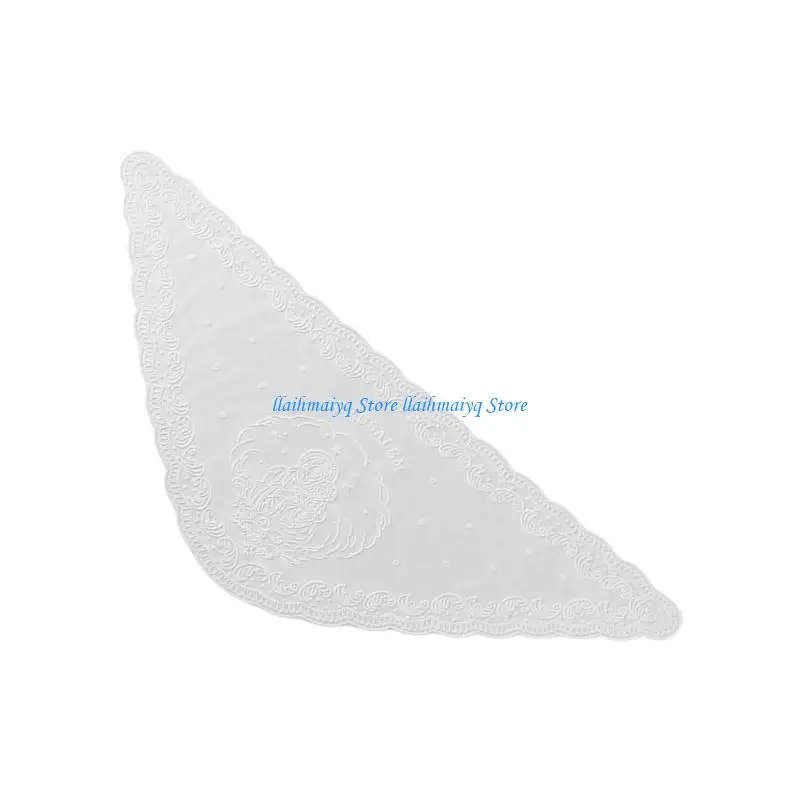 

573B Stylish Faith Inspired Headscarf Scarf Feature Intricated Embroidery Designing for Religious Occasion Trendy Daily