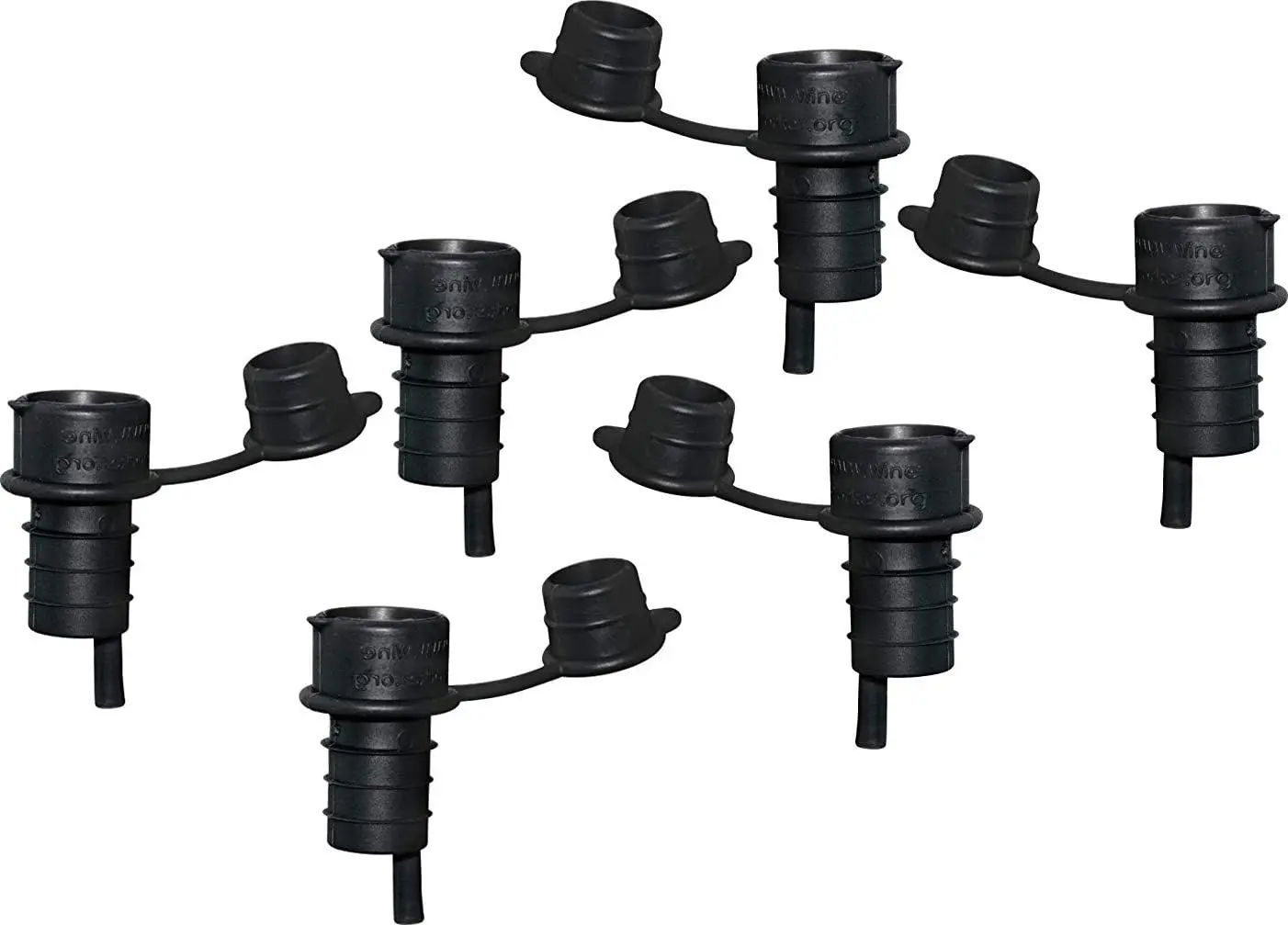 

5-in-1 Wine Aerator Set: Aerate, Pour, Filter, Stopper & Re-Corker - 6 Pack Black