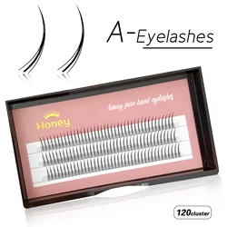 A Eyelashes Natural Individual Lashes Cluster A/M Spikes Lash Wispy Pre-made Makeup Eyelash