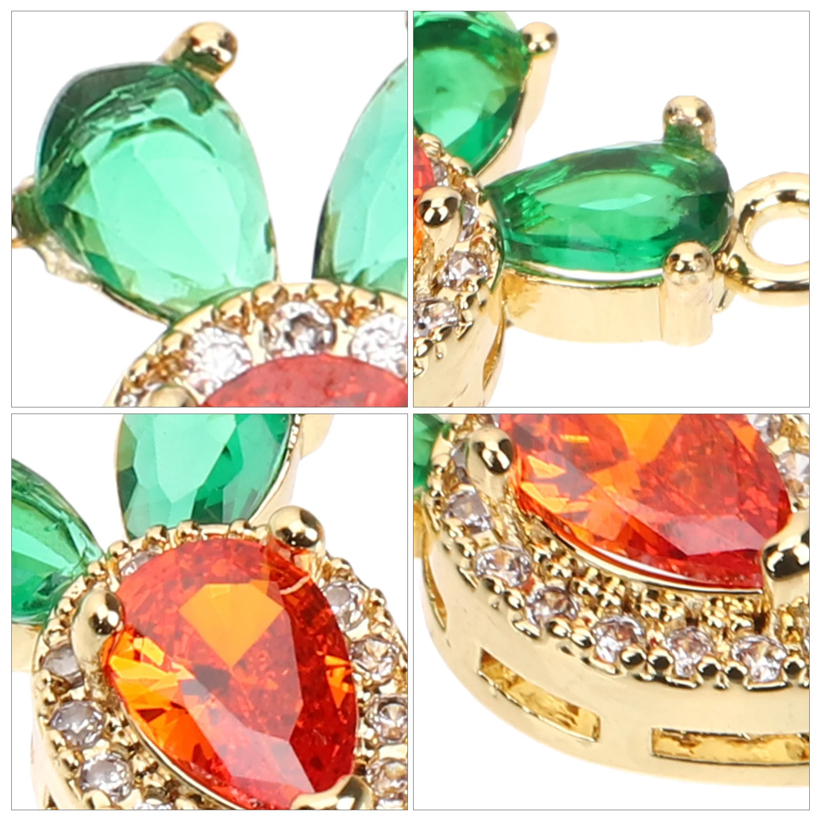 

3 шт. металлический циркон морковь подвески кулон для DIY ожерелье браслет брелок изготовление морковь подвески ювелирные изделия кулон украшения