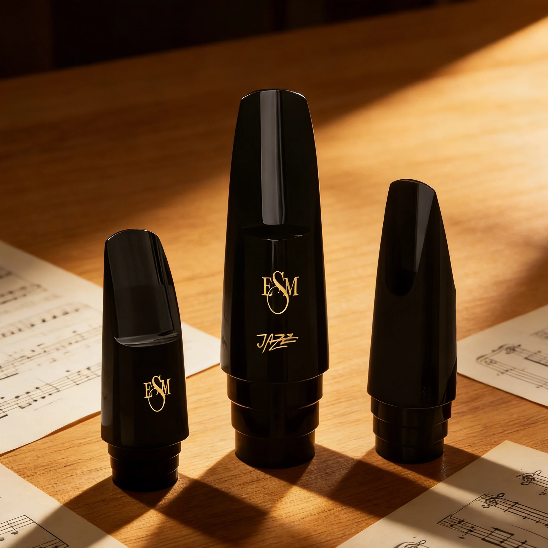 

Оригинальный немецкий мундштук ESM для альт-саксофона и сопрано Bb/теннора из твердой резины JAZZ