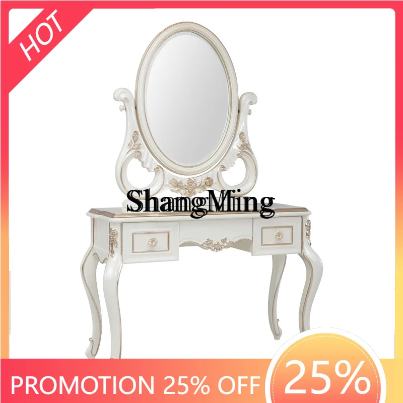 

ZYY household high value household solid wood dresser combination hand carved high-end bedroom makeup table