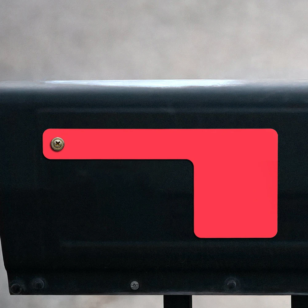 

2 Pcs Mail Box Flag Mailbox Decoration Garden for Replacement Suite Accessories Acrylic
