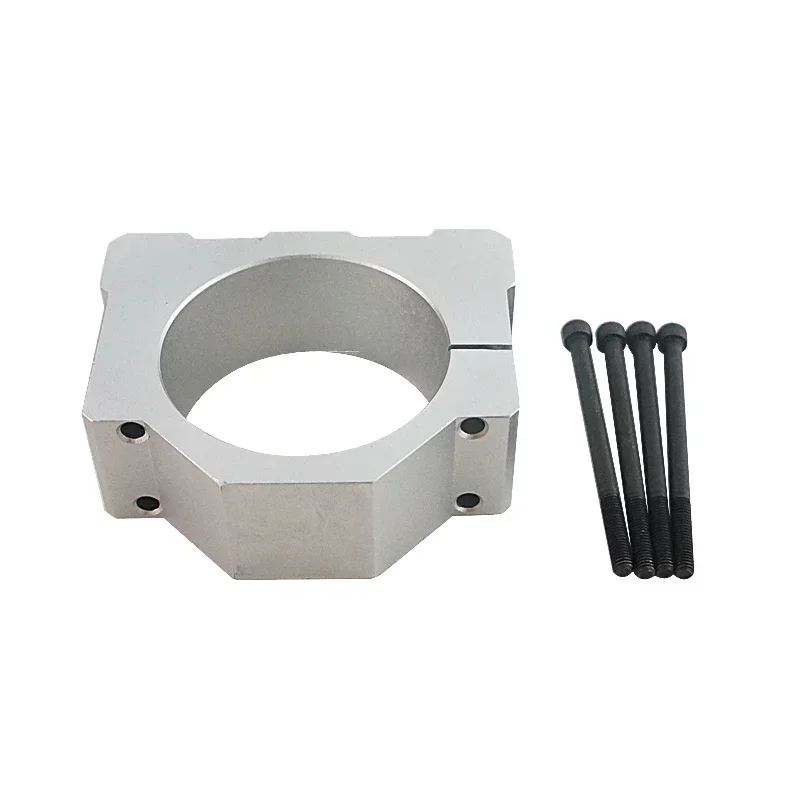 LY Spindle Clamp Aluminum Motor Bracket Clamp Motor Holder for CNC Woodworking Machine Use Optional Diameter 52/57/65/80mm