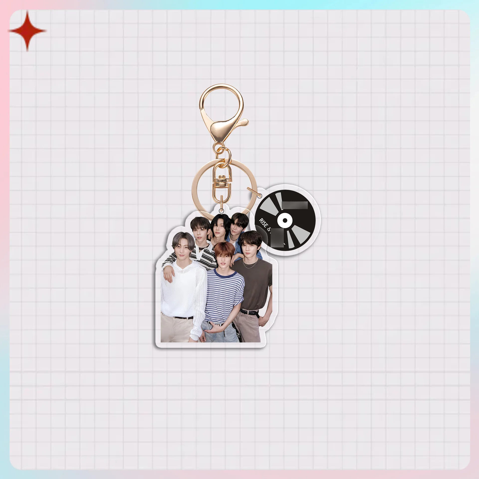 Kpop ATEEZ Babymonster ZB1 TWS (G)I-DLE Group Transparent Acrylic Keychain YUQI YUNA KARINA SOHEE ZhangHao Ricky Key Pendant