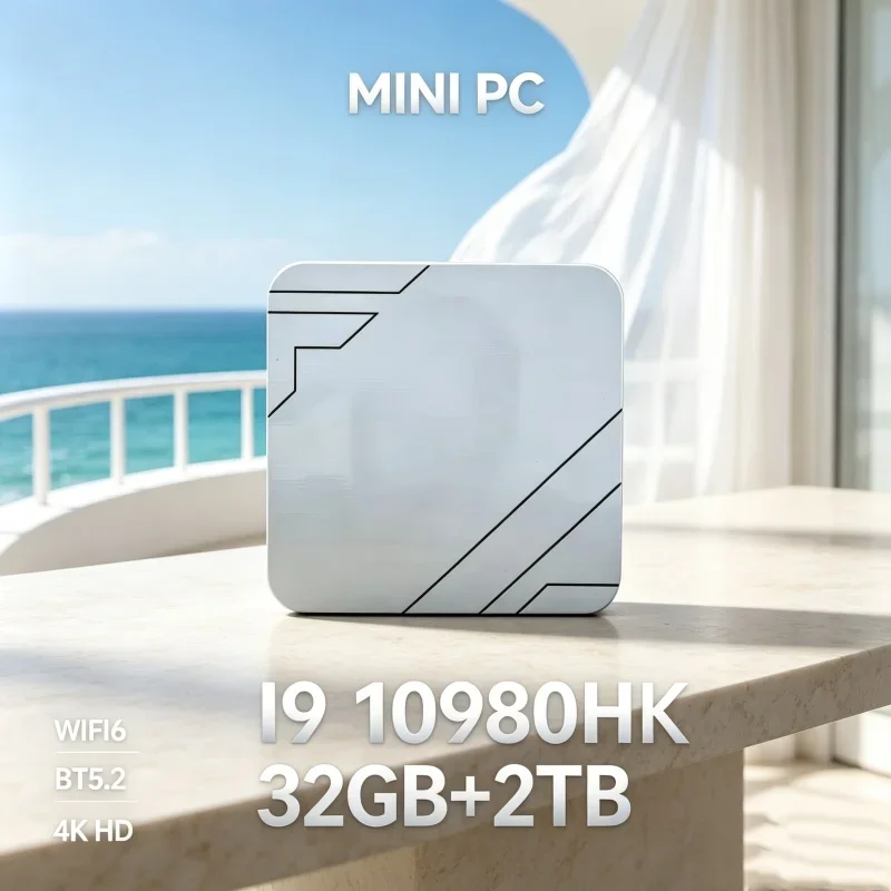 Mini PC Intel Core I9 10980HK Windows 11 Simulation Flagship-Grade Computer 32GB RAM 1/2TB SSD WIFI6 BT5.2 4K Desktop PC Office