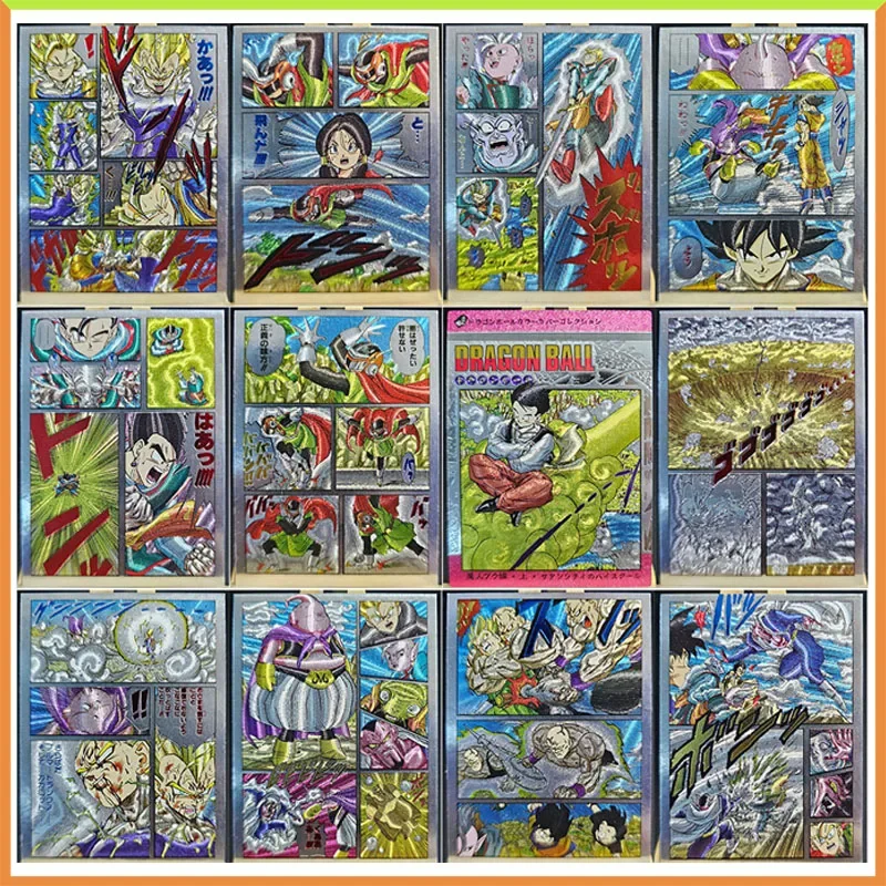 

Anime Dragon Ball DIY ACG Majin Buu Chichi Son Gohan Bejita Yonsei Tabletop Games Collectible Cards Toys for boys Birthday Gift
