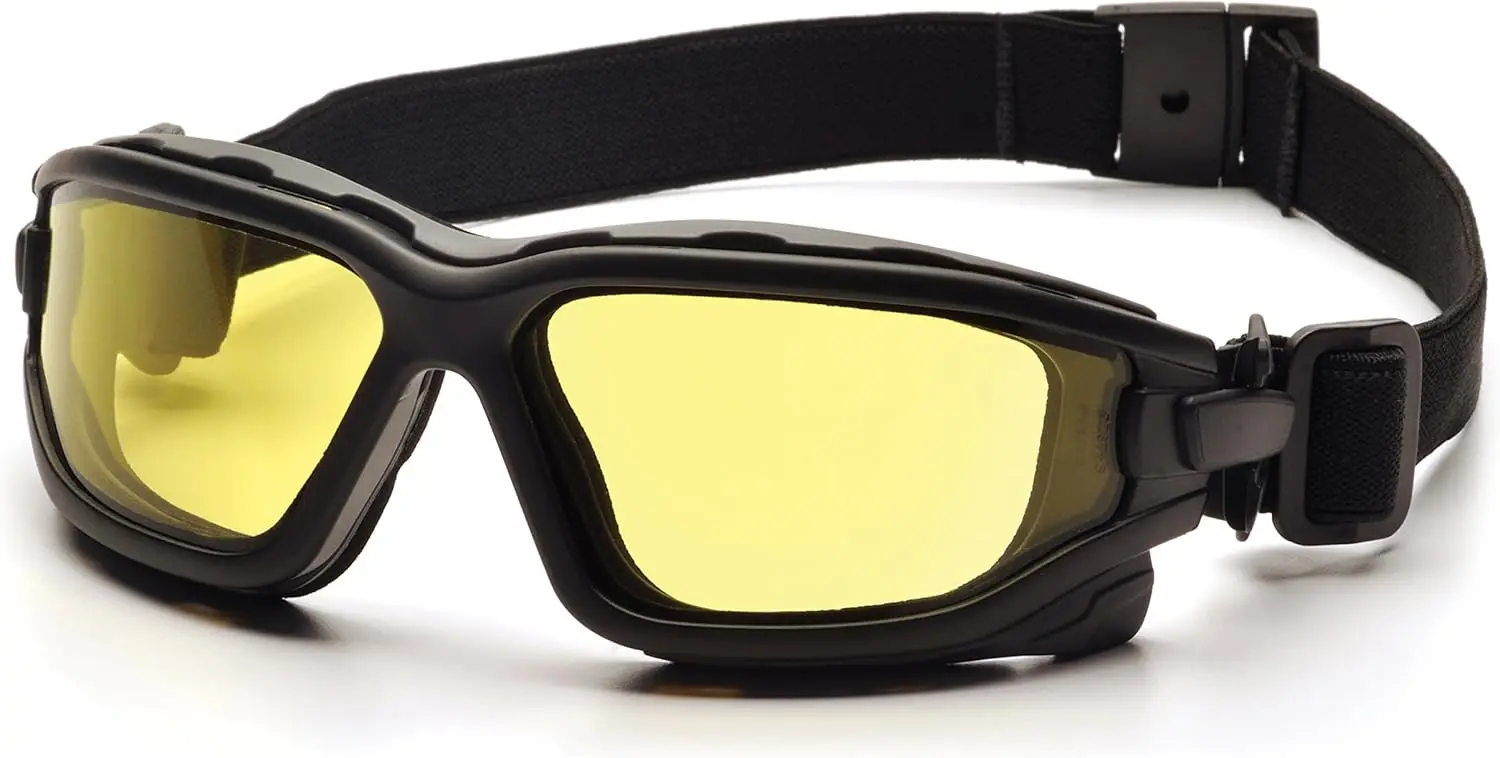 

Sporty Dual Pane Goggle with Anti-Fog Lens for Cycling Running Skiing Black Frame