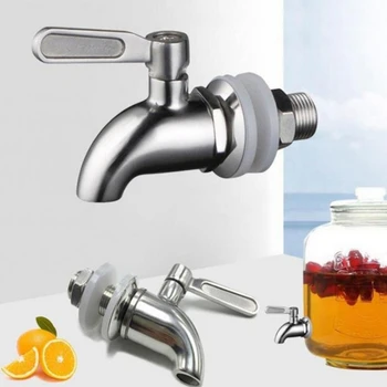 Torneira para dispensador de bebidas aço inoxidável metal spigot dispensador jar suco bebida fria vinho cerveja substituição torneira 40je