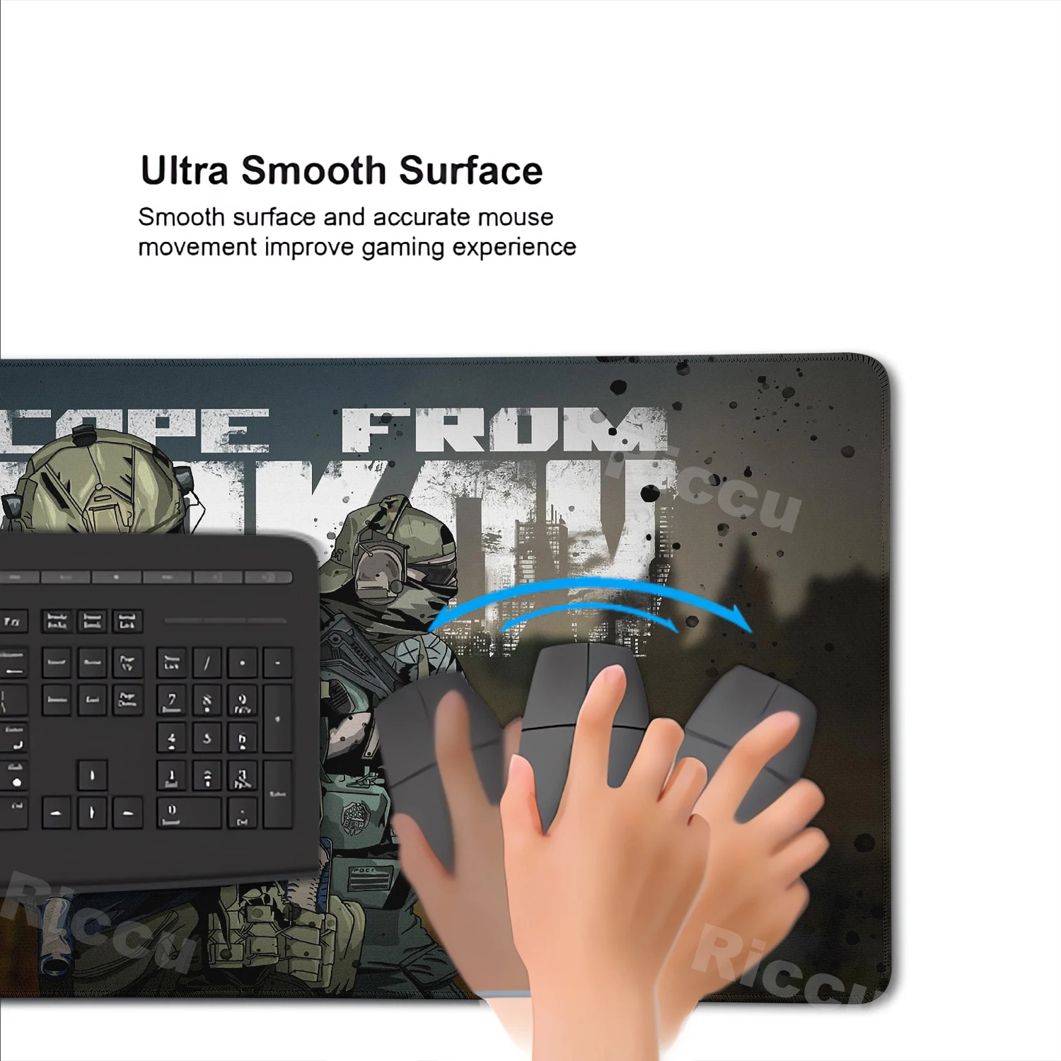 Escape From Tarkov Mousepad Gamer Deskmat Mouse Pad 900x400 Desk Accessories Xxl Gaming Extended Pc Desk Large Mause Mat Playmat